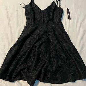 black lace hoco dress